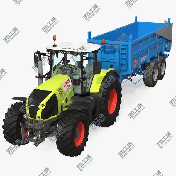 images/goods_img/20210312/Claas Axion 800 with Maupu 18t Trailer Rigged model/1.jpg